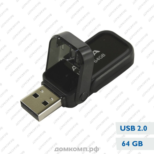 Память USB Flash 64 Гб A-Data UV240 [AUV240-64G-RBK]