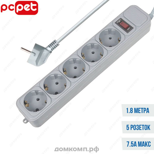 Сетевой фильтр PC Pet AP01006-1.8-G