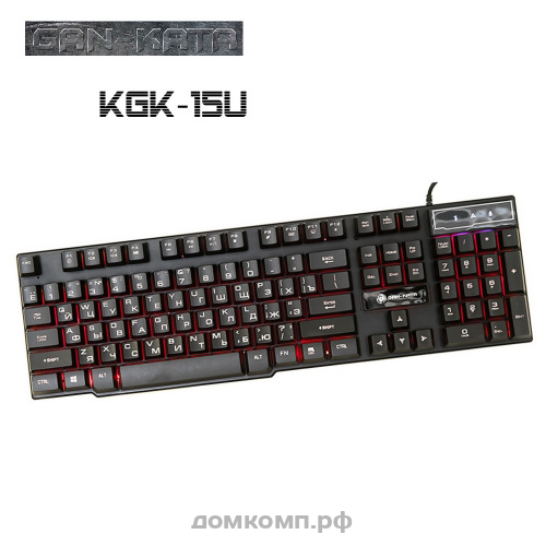Игровая клавиатура Dialog Gan-Kata KGK-15U черная USB LED подсветка