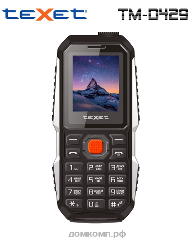 Мобильный телефон Texet TM-D429 2-SIM черный