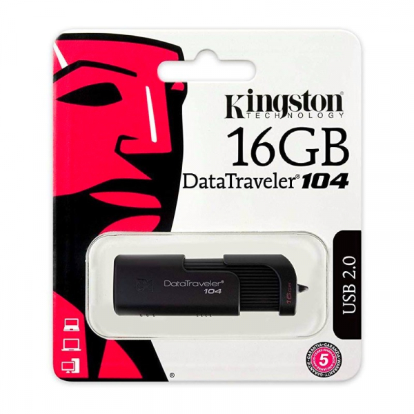 Память USB Flash 16 Гб Kingston DT104/16GB