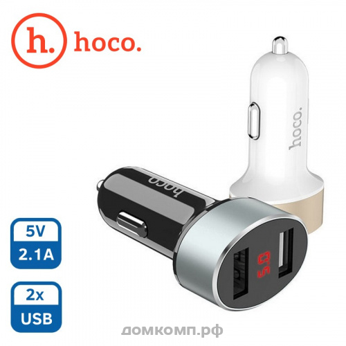 АЗУ HOCO Z26 2USB 2.1A LCD-дисплей черное