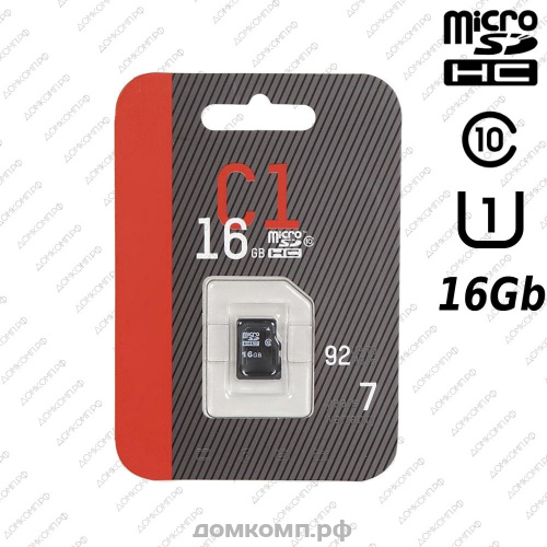 Карта памяти Hikvision microSDHC 16 Гб HS-TF-C1/16G