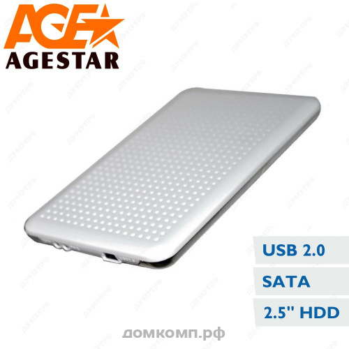 Внешний бокс 2.5" AgeStar SUB2O7 white