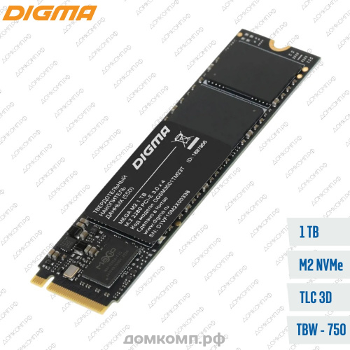 Накопитель SSD M.2 2280 1 Тб Digma Mega M2 [DGSM3001TM23T] NVMe