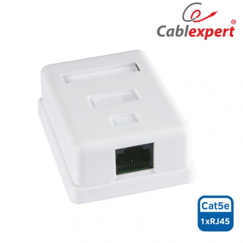 Розетка RJ-45 1-разъем Cat.5e Gembird NA212