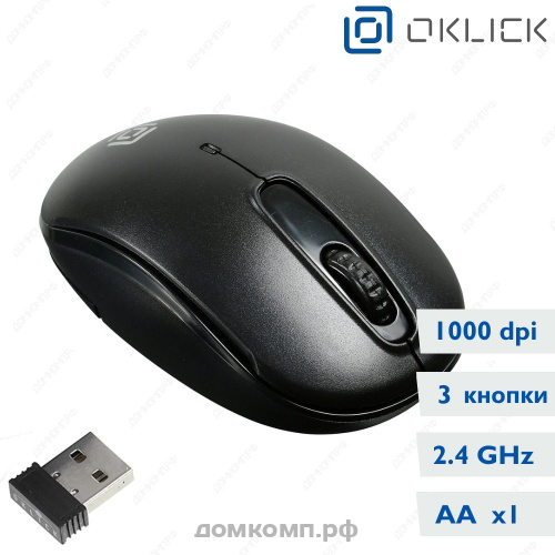 Мышь беспроводная Oklick 505MW Black