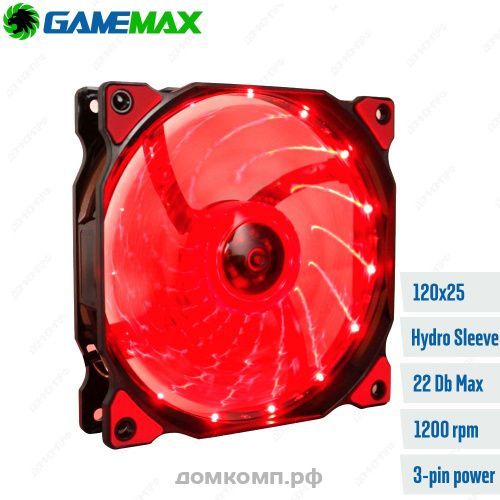 кулер с подсветкой из 15 LED (GameMAX GMX-AF12R)