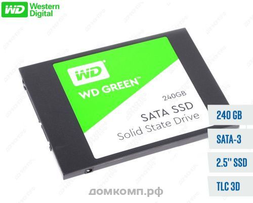 Накопитель SSD 2.5" 240 Гб WD Green [WDS240G2G0A]