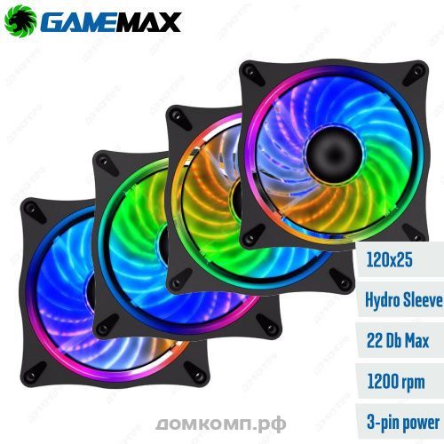 набор вентиляторов с RGB подсветкой GameMAX CL400