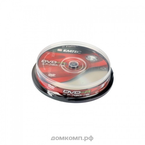 Диск DVD-R 4.7 Gb Emtec 16x Cake box 10 шт.