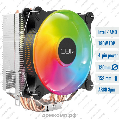 Кулер для процессора CBR CC-4180-ARGB-PWM