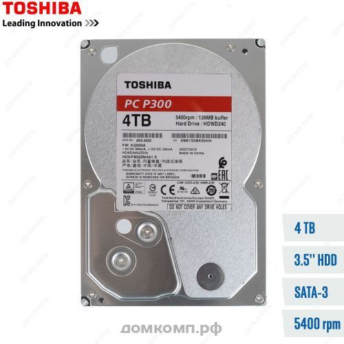 Жесткий диск 4 Тб Toshiba P300 (HDWD240UZSVA)