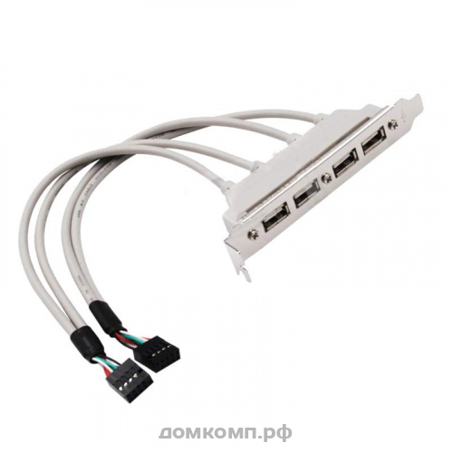 Косичка USB 2.0 Ningbo [4 порта, кабель к материнской плате 2 x 9-pin]