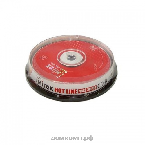 Диск CD-R Mirex HotLine 700Mb 80 min 52-x Box 10 шт.