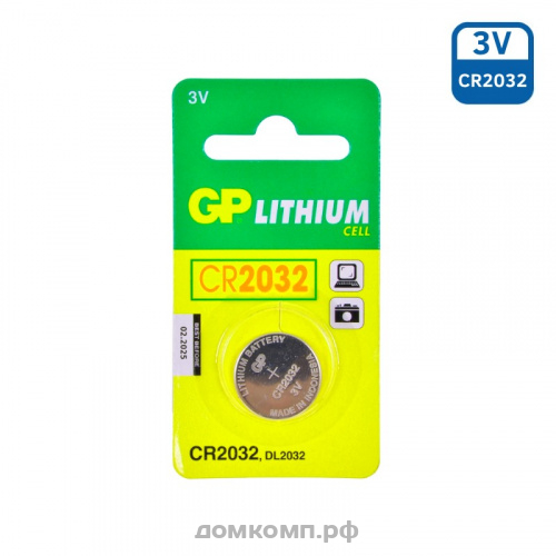 Батарейка CR2032 GP [литиевая, 1 штука]