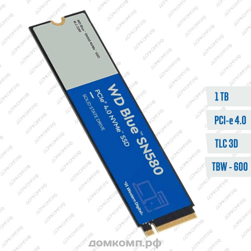 Накопитель SSD M.2 2280 1 Тб WD Blue SN5000 [WDS100T4B0E]