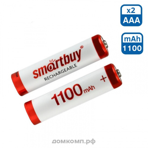 Аккумуляторы Smartbuy 2шт, AAA, 1100mAh, NiMH (SBBR-3A02Bl1100)