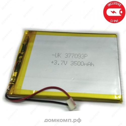 Батарея Li-Pol 3.7V 3500 mAh (93 x 70 x 3.5 мм) 2-pin