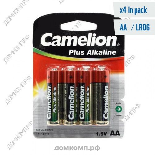 Батарейка AA Camelion Plus Alkaline LR6-BP4