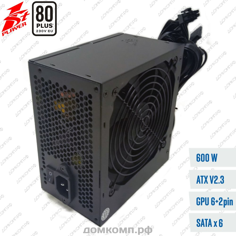 1stplayer SR-600w 600w. 1stplayer SR-600w. Plus® certified 100-240v/atx12v 2.3 & SSI eps 12v Black.