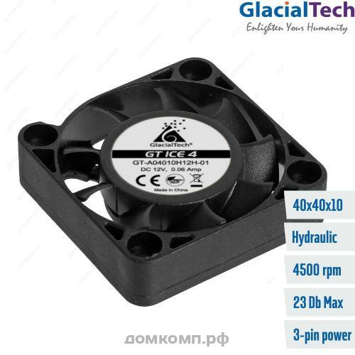 Вентилятор 40x10мм Glacialtech GT ICE 4 