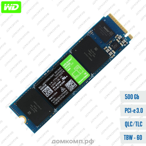 Накопитель SSD M.2 2280 500 Гб WD Green SN350 [WDS500G2G0C]