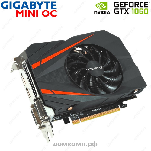 Видеокарта GeForce GTX 1060 Gigabyte GV-N1060IXOC-3GD 1556 МГц