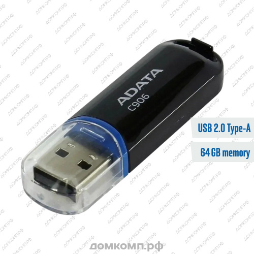 Память USB Flash 64 Гб A-Data С008 [AC008-64G-RKD]