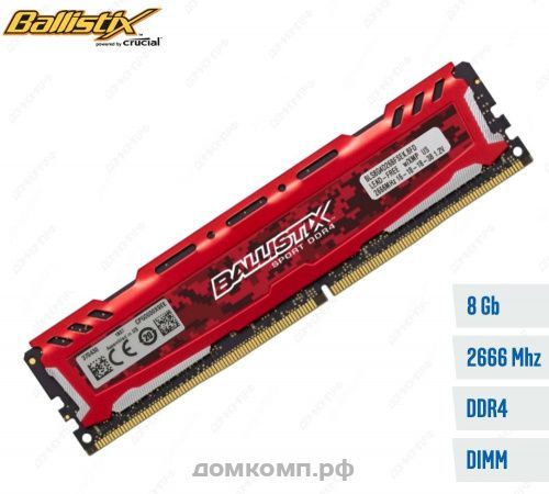 Crucial Ballistix Sport RED [BLS8G4D26BFSEK]