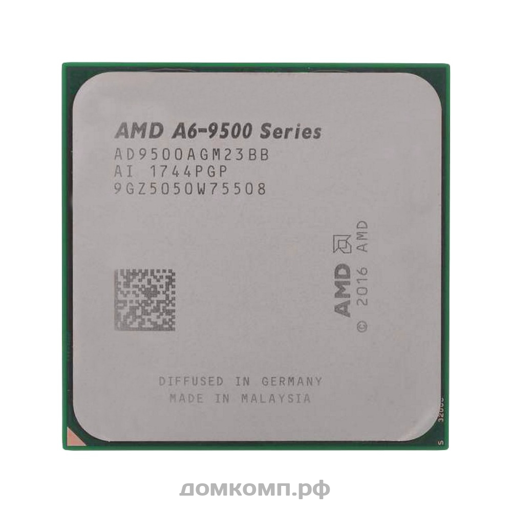 Процессор AMD A6 9500 OEM [AM4, x 3500 Мгц, L2 Мб, DDR4 2400 МГц,  Radeon R5, TDP 65 Вт]