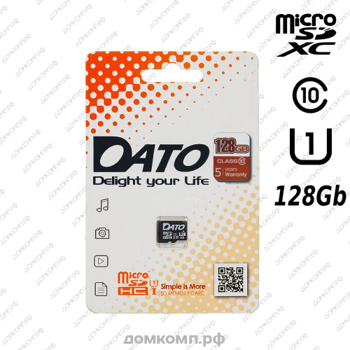 Карта памяти Dato microSDXC 128 Гб [DTTF128GUIC10]