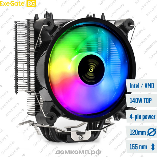 Кулер для процессора ExeGate Dark Magic EXX400V2-PWM.RGB