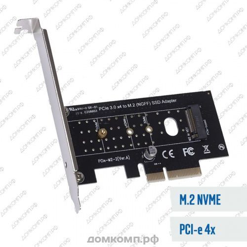 Адаптер SSD PCI-E M.2 NGFF V2 с радиатором