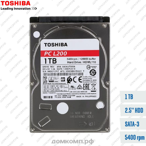 Жесткий диск 1 Тб Toshiba L200 (HDWL110UZSVA)