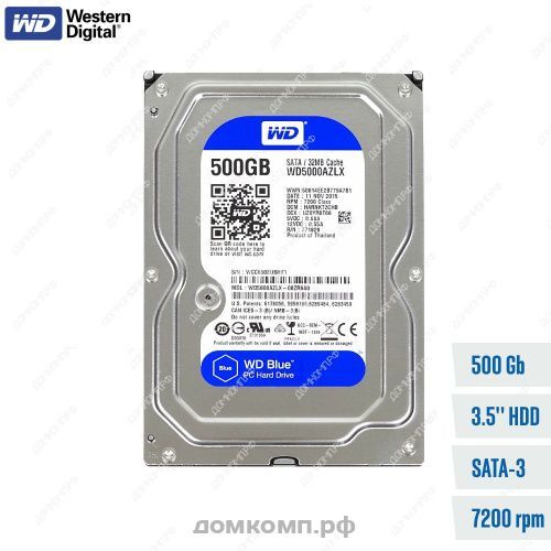 Жесткий диск 500 Гб WD Blue (WD5000AZLX)