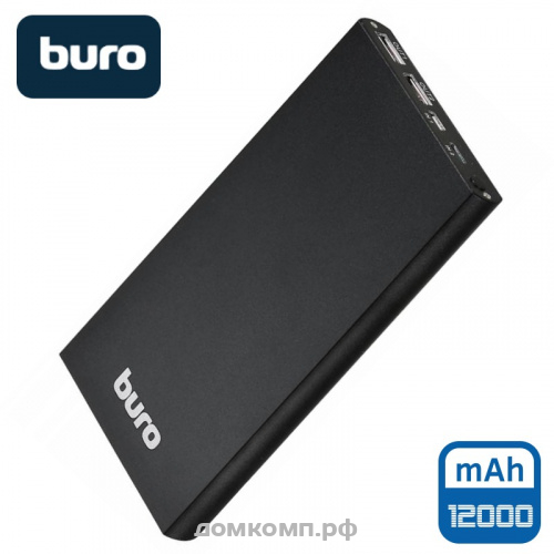 Внешний аккумулятор Buro RA-12000-AL-BK