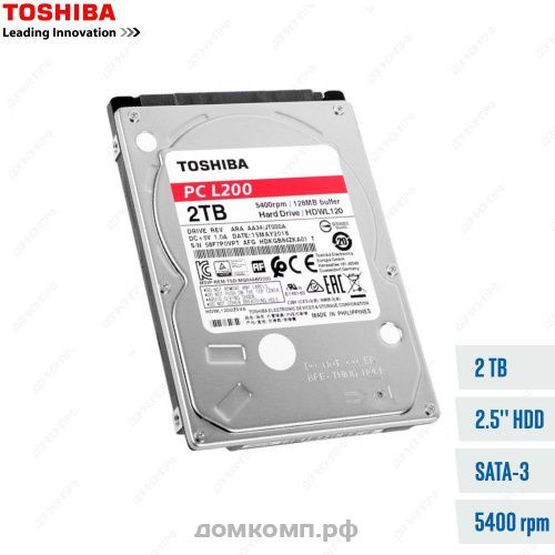 Жесткий диск 2 Тб TOSHIBA L200 (HDWL120UZSVA)