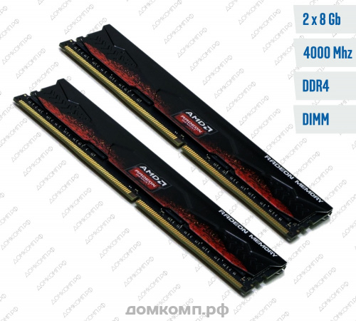 Оперативная память DDR4 2 x 8 Гб 4000MHz Radeon R9 Gamer (R9S416G4006U2K)