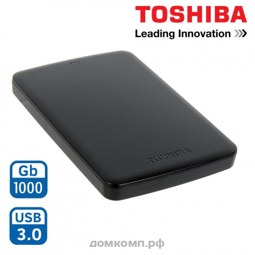 Внешний HDD 1 Тб Toshiba Canvio Basics HDTB310EK3AA