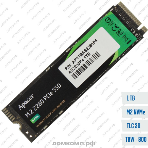 Накопитель SSD M.2 2280 1 Тб Apacer AS2280P4 [AP1TBAS2280P4-1]