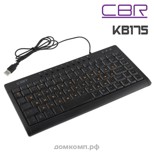 Клавиатура CBR KB 175 черная МИНИ USB