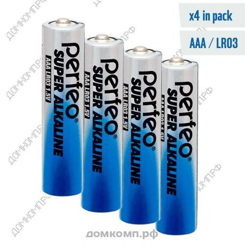 Батарейка AAA Perfeo Alkaline LR03/4SH