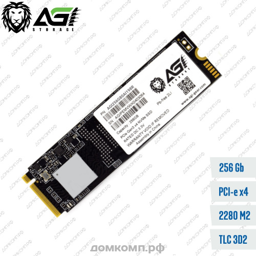 Накопитель SSD M.2 2280 256 Гб AGi AI198R [AGI256G80AI198R] NVMe