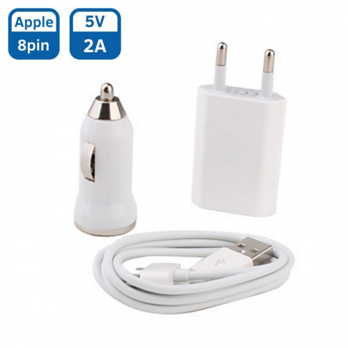 Набор 3 в 1 + кабель для Apple