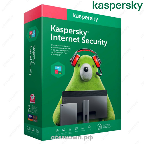 ПО Kaspersky Internet Security (2 ПК 1 год) база BOX недорого. домкомп.рф