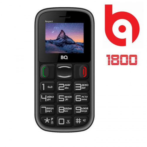 Мобильный телефон BQ 1800 Respect Black