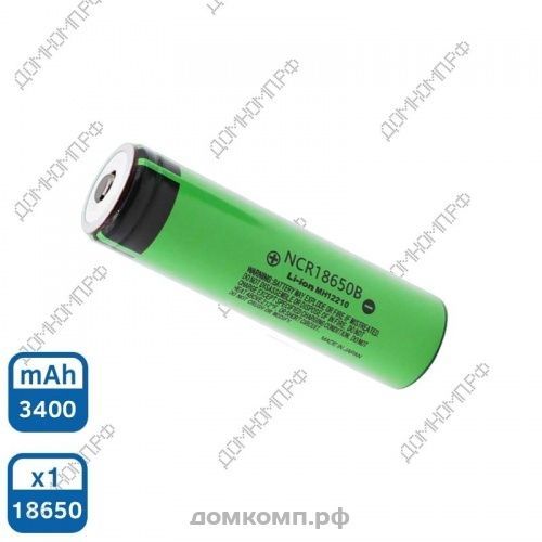 18650 Okoman NCR18650B [Li-iOn, 3.7 В, 3400 mAh, 1 штука]