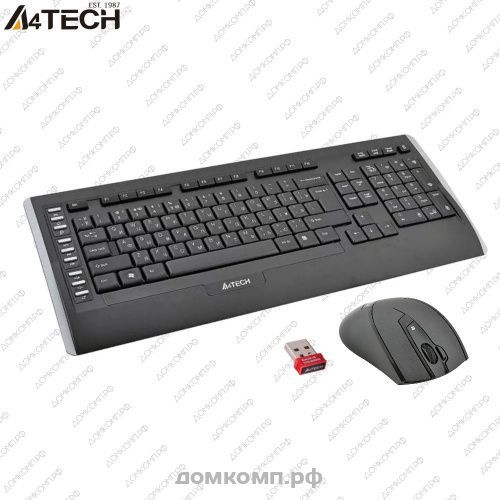 Клавиатура+мышь A4Tech 9300F недорого. домкомп.рф