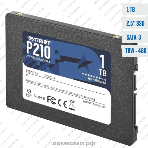 Накопитель SSD 2.5" 1 Тб Patriot P210 [P210S1TB25]